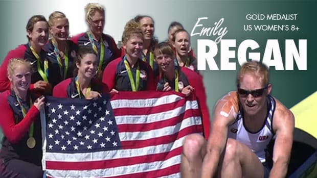 Michigan State  Spartan Rower Emily Regan photo courtesy of MSU SID.
